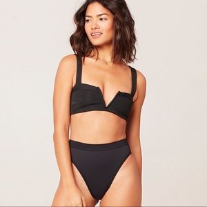 Classic L SPACE bikini with high waisted bottoms